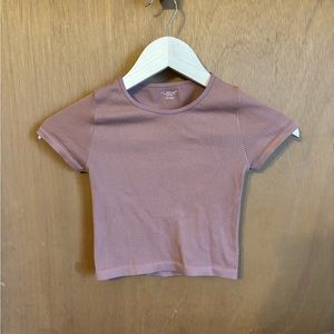 Urban Outfitters Out From Under dusty pink stretch crop top